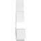 Ekena Millwork Ericson Architectural Grade PVC Gable Bracket, 84"W x 28"H x 6"D x 6"F, 8/12 Pitch GBP084X28X0606ERI00 - alternate 2